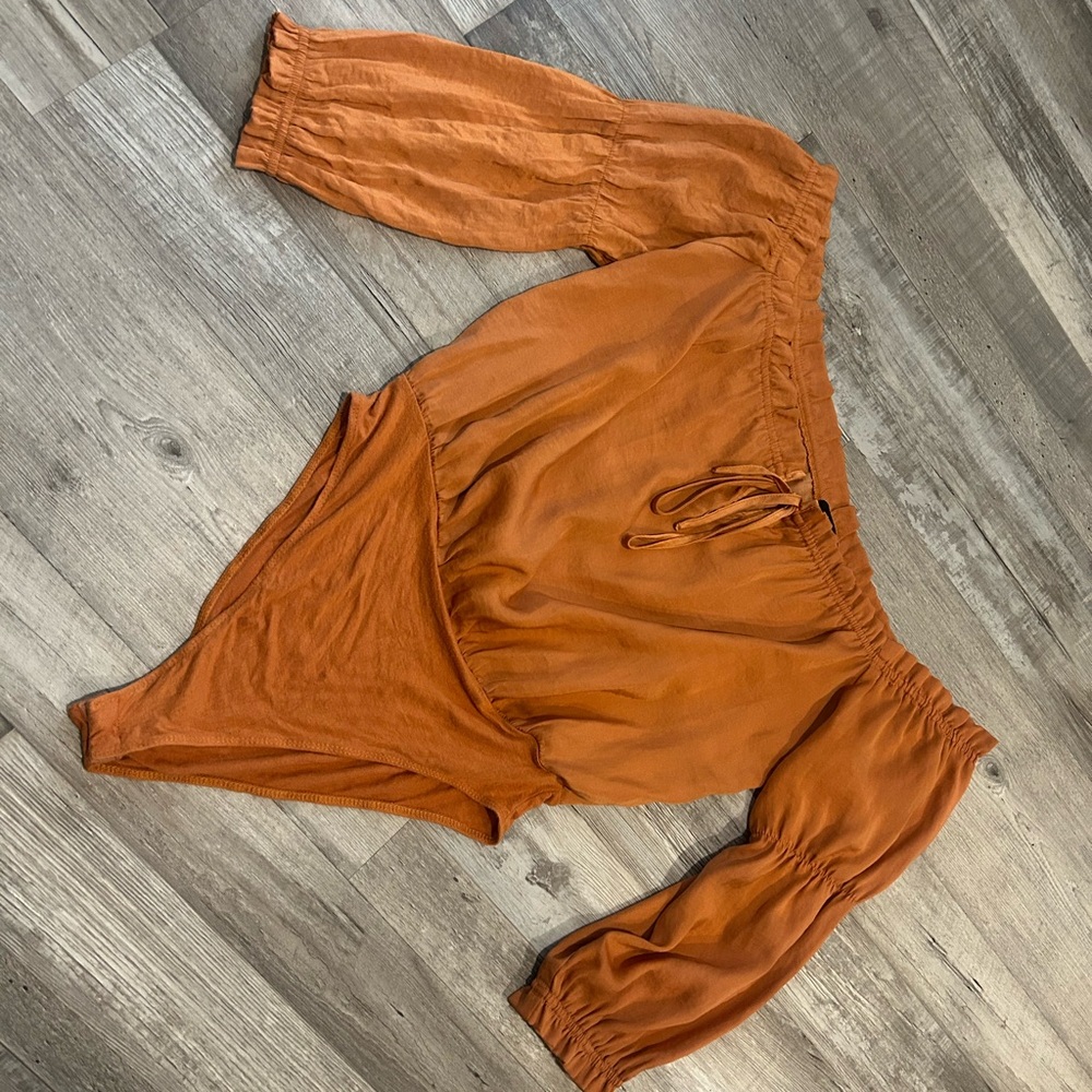 Forever 21 Terracotta Off-Shoulder Top